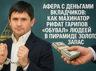 Афера с деньгами вкладчиков: Как махинатор Рифат Гарипов «обувал» людей в пирамиде «Золотой запас»
