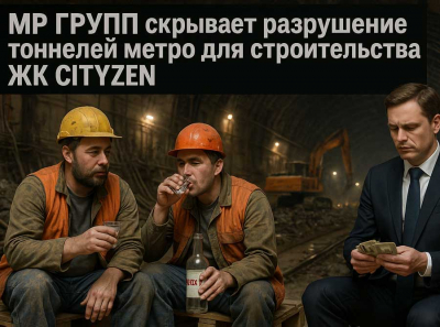 ГУП «Московский Метрополитен» и Департамент транспорта города Москвы скрывают аварийное разрушение тоннелей метро Таганско-Краснопресненской линии в интересах компании МР Групп